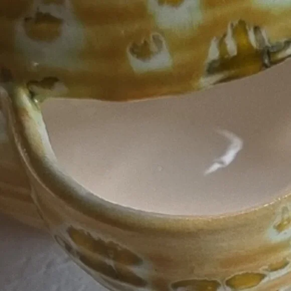Vintage Yellow Ceramic 5 Pocket Planter/Strawberry Pot - Picture 3 of 10